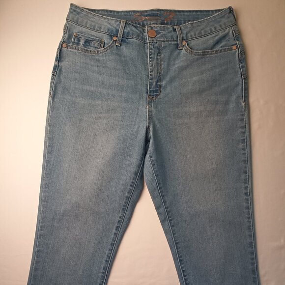 Seven7 Jeans Size 12 Booty Shaper High Rise Skinny Leg Medium Wash - Picture 2 of 10